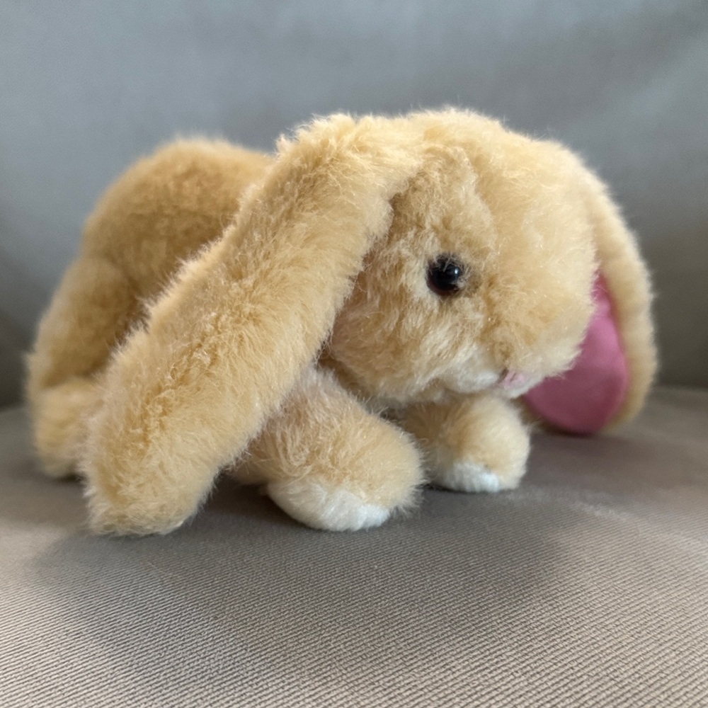 Cuddly 8” Tan Bunny Toy - Picture 2 of 6